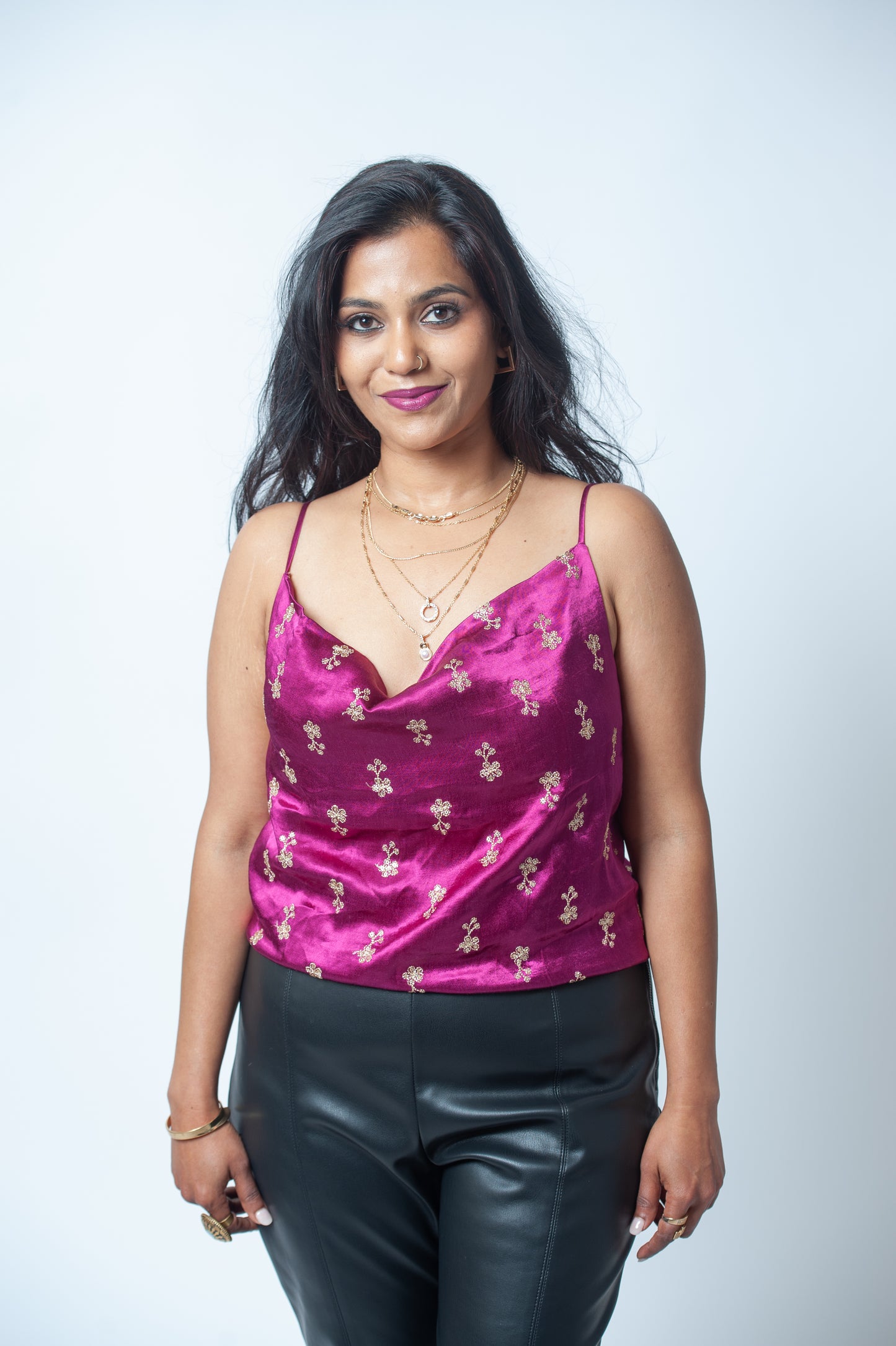 Sequin Embroidered Cami